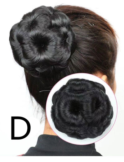 Moño Nueve Flores para Novia - Peluca de Cabello de Alta Temperatura - Image 9