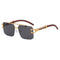Gafas de Sol Sin Marco con Doble Puente Diseño Cuadrado