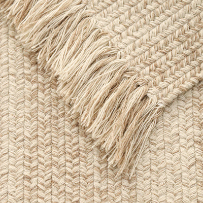 Alfombra de Lana Natural Blanco Leche - Diseño Moderno Minimalista para Sala y Dormitorio - Image 4