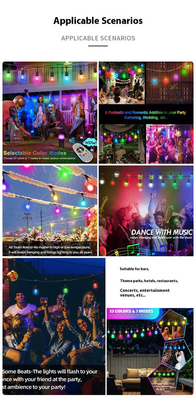 Luces Solares RGB Impermeables para Jardín y Patio con Conexión Directa - Image 10