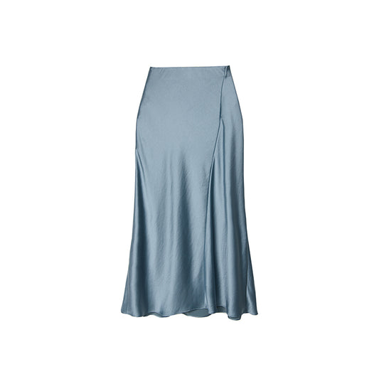 Falda Sirena Bicolor en Seda - Diseño Exclusivo B31414