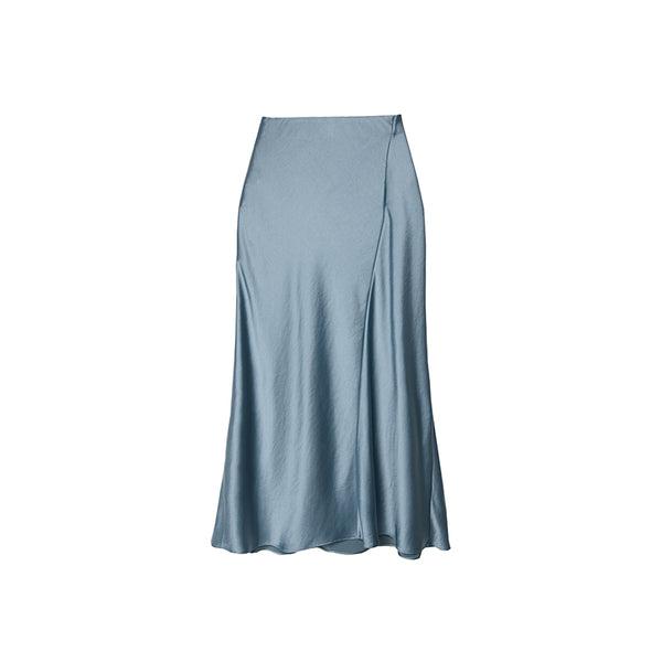 Falda Sirena Bicolor en Seda - Diseño Exclusivo B31414