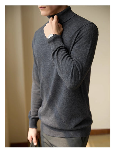 Suéter Cuello Alto Térmico para Hombre - Abrigo Casual Perfecto - Image 13