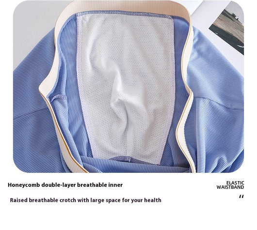 Bóxers de Seda Helada con Rayas para Hombre - Comodidad y Transpirabilidad - Image 11