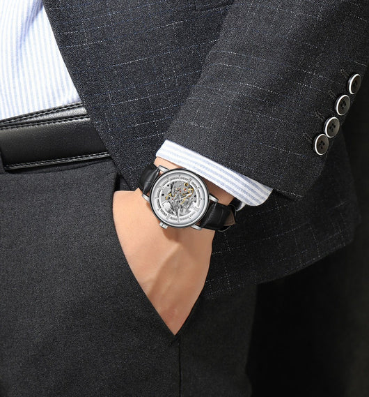Reloj Mecánico Hombre Estilo Europeo Diseño Calado Elegante - Image 26
