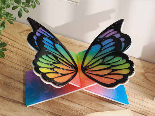 Molde de Silicona Estantería Mariposa en Resina - Bandeja Decorativa para Libros y Escrituras - Image 9