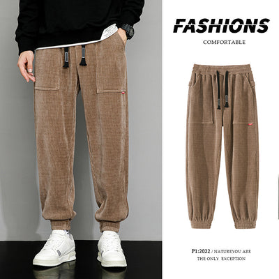 Pantalones de Pana Ancha Talla Grande para Hombre - Estilo Deportivo Casual - Image 5