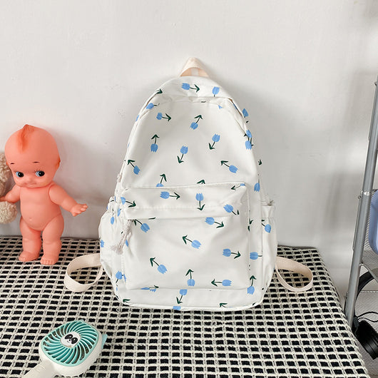 Mochila Escolar Casual Minimalista para Estudiantes - Diseño Veraniego - Image 8