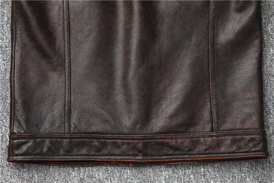 Chaleco Cropped de Cuero Genuino - Ajuste Slim Fit - Image 7