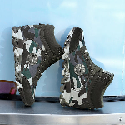 Tenis Casuales con Camuflaje y Plataforma Elevada para Mujer - Image 9