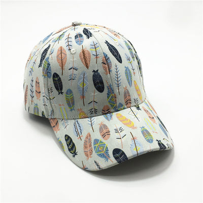 Gorra de Béisbol Estampado Hojas para Mujer - Image 4