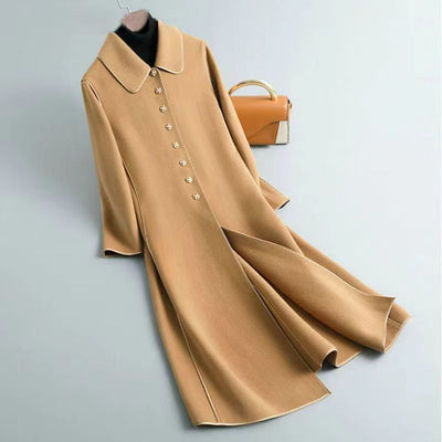 Abrigo Largo Elegante para Mujer Hasta la Rodilla - Image 6