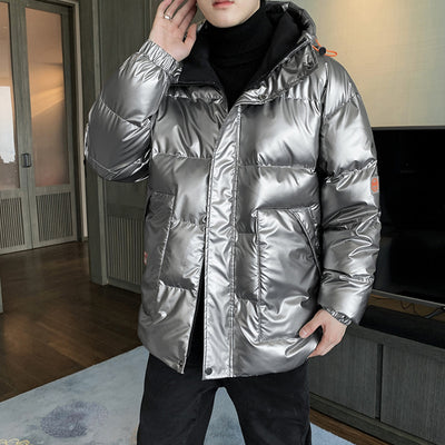Chaqueta Acolchada Oversized de Algodón Premium para Hombre - Image 5