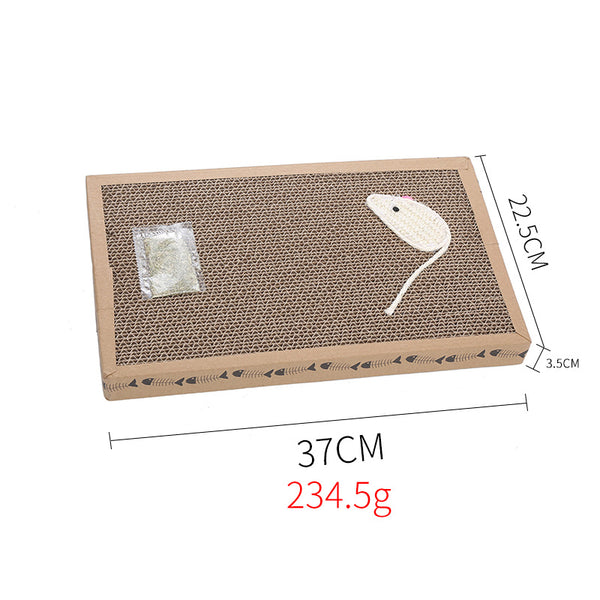 Rascador Corrugado para Gatos - Juguete Afilador de Garras