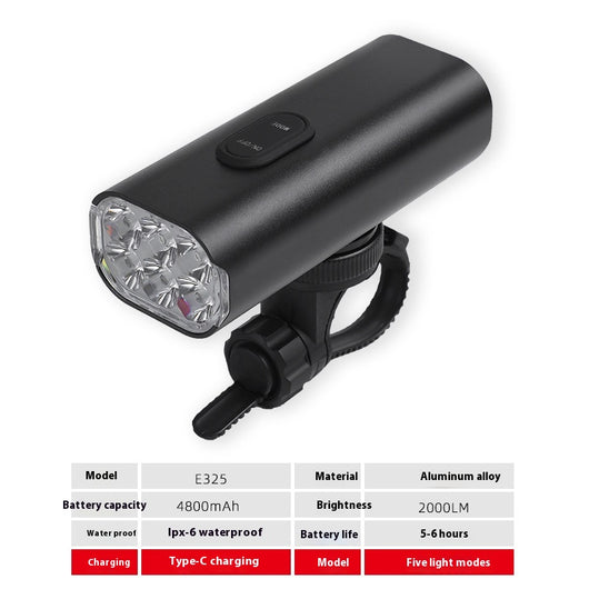 Faro Delantero USB Recargable para Bicicleta - Kit Completo de Iluminación - Image 6