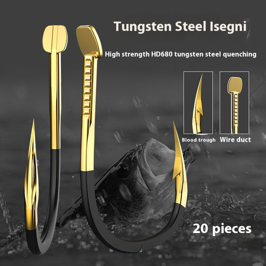 Anzuelo de Acero Tungsteno Reforzado y Templado