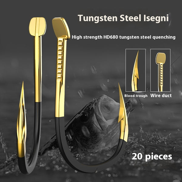 Anzuelo de Acero Tungsteno Reforzado y Templado