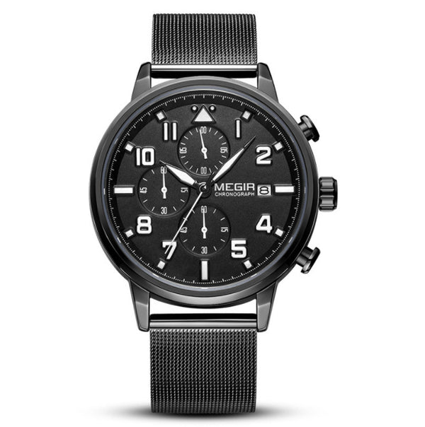 Reloj Cronógrafo Multifuncional de Acero Inoxidable Resistente al Agua - Image 3