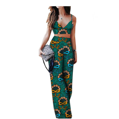 Conjunto de Dos Piezas con Estampado Africano para Mujer - Image 7