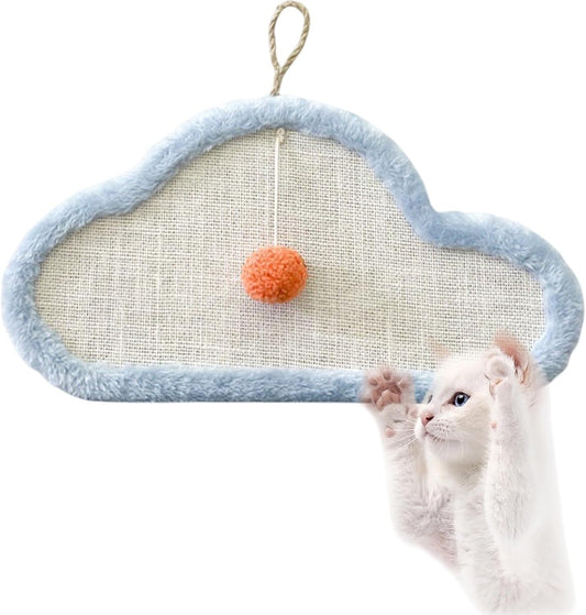 Rascador de Pared para Gatos con Diseño Cartoon - Protector de Muebles en Sisal Natural