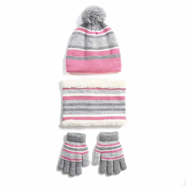 Conjunto Invernal Completo: Gorro, Bufanda y Guantes Acolchados