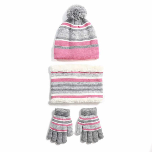 Conjunto Invernal Completo: Gorro, Bufanda y Guantes Acolchados