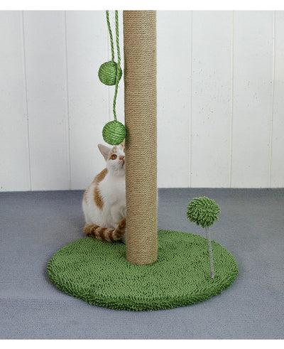 Rascador Doble con Bolas Colgantes para Gatos - Tabla de Sisal - Image 10