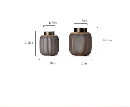 Contenedor de Té de Cerámica Rústica con Sello Hermético Grande - Image 9