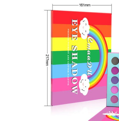 Paleta de Sombras Metalizadas Waterproof 35 Colores Rainbow Mate - Image 4