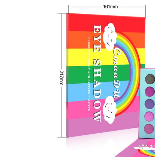 Paleta de Sombras Metalizadas Waterproof 35 Colores Rainbow Mate - Image 4
