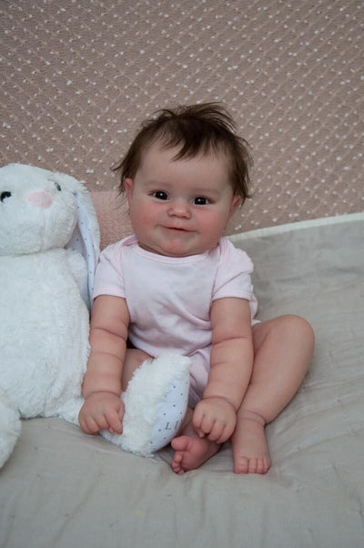 Muñeca Artística Realista con Cabello Anudado a Mano