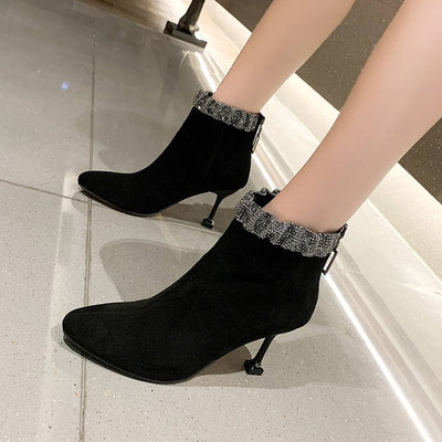 Botas Ankle con Tacón Stiletto y Cremallera Trasera - Image 14