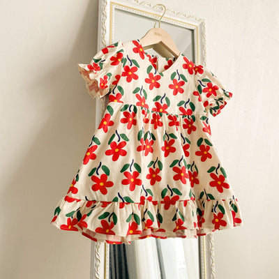 Vestido Infantil de Verano con Estampado Floral - Image 15