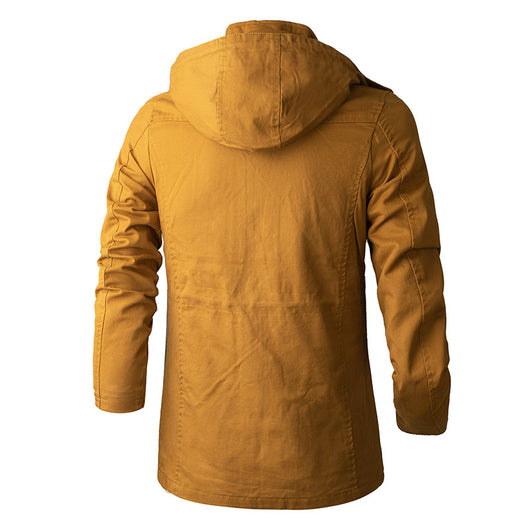 Chaqueta Cortavientos Capucha Tallas Grandes Hombre Europeo Americano - Image 3