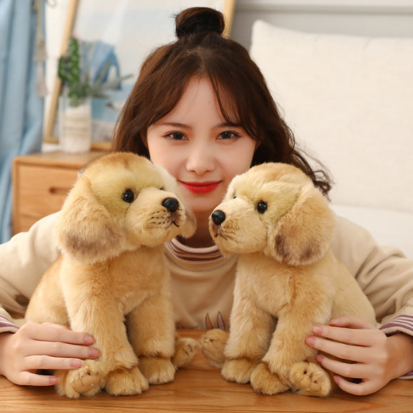 Perro Labrador de Peluche Realista - Juguete de Simulación