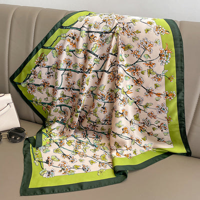 Pañuelo de Seda Estampado Exótico Multiusos - Image 22