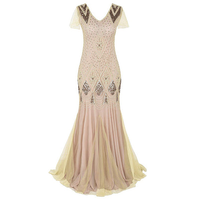 Vestido de Fiesta Talla Grande con Lentejuelas Estilo Vintage - Image 2