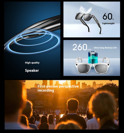 Gafas Inteligentes con Cámara, Traductor IA y Bluetooth - Image 14