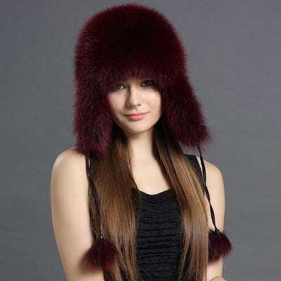 Gorro Lei Feng Coreano con Pelaje de Zorro para Otoño e Invierno - Image 10