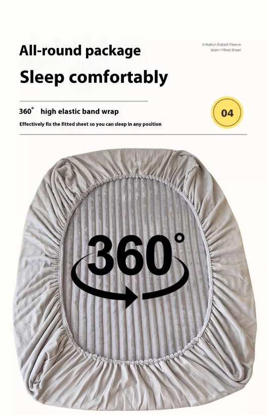 Sábana Ajustable Térmica de Imitación Angora para Cama Matrimonial y Dormitorio - Image 13