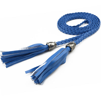 Cinturón Tejido para Mujer con Cadena de Borlas Decorativa - Image 7