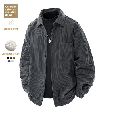 Abrigo Elegante Cuello Falso Dos Piezas para Hombre - Image 7