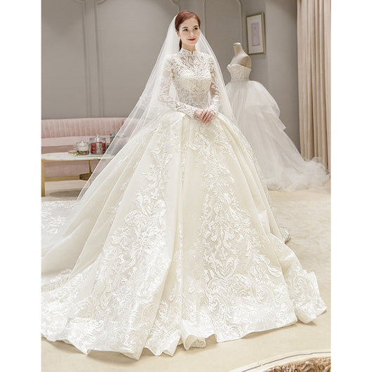 Vestido de Novia Lujo Cielo Estrellado para Sendero - Image 6