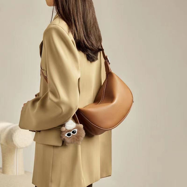 Bolso Bandolera de Cuero Suave para Mujer - Ideal para Verano