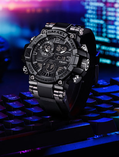 Reloj Deportivo Multifunción Dual Display en Aleación Multicolor - Image 21