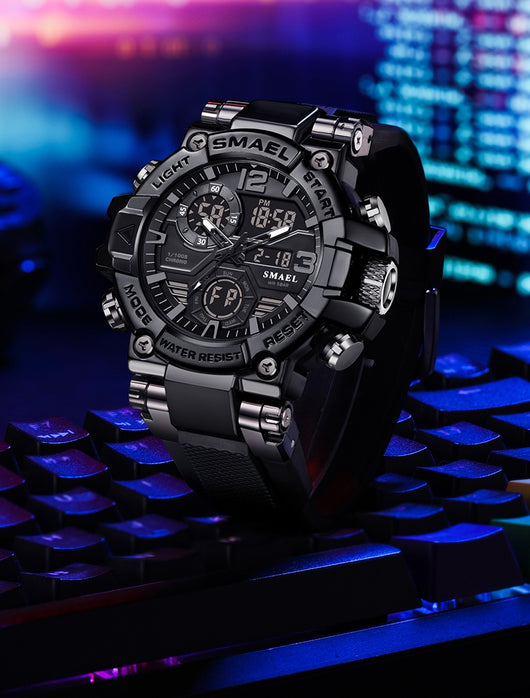 Reloj Deportivo Multifunción Dual Display en Aleación Multicolor - Image 21