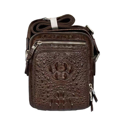 Bolsa Crossbody de Cuero de Cocodrilo para Hombre - Diseño Versátil - Image 2