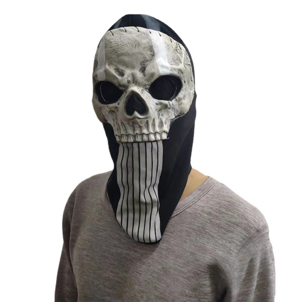 Máscara Facial de Calavera Fantasma para Festividades - Impresión Creativa