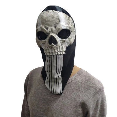 Máscara Facial de Calavera Fantasma para Festividades - Impresión Creativa