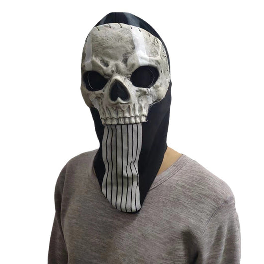 Máscara Facial de Calavera Fantasma para Festividades - Impresión Creativa